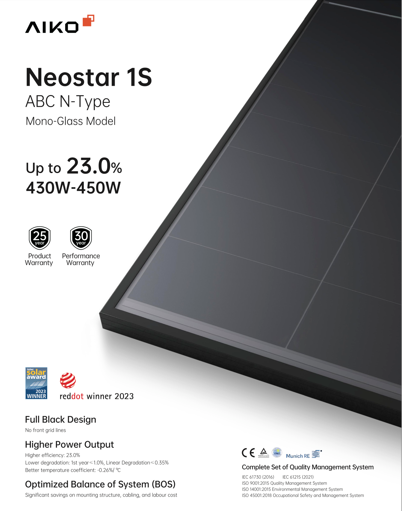 AIKO 440W Całkowicie czarny