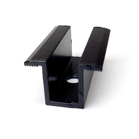 Zestaw zacisków środkowych ze śrubą i rowkiem 30 mm/35 mm czarny/srebrny