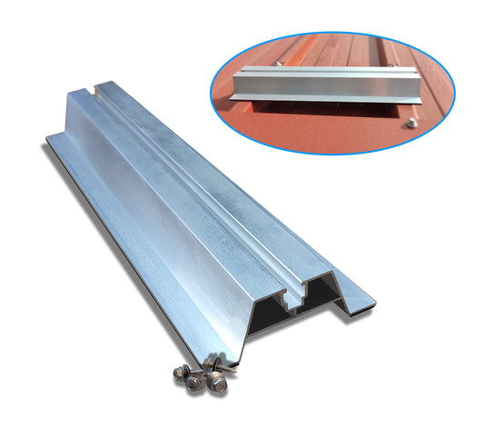 Mocowanie blachy trapezowej / mostka trapezowego na 8 modułów