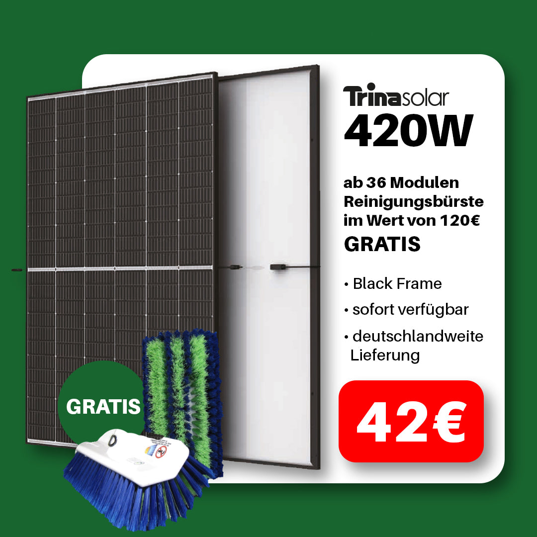 Trina Solar Szkło/Szklane moduły solarne 455W BLACKFRAME
