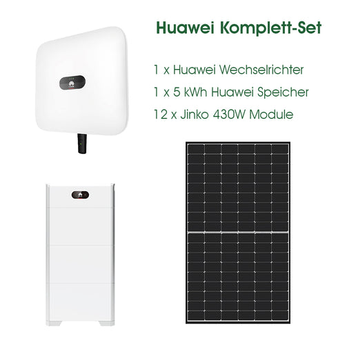 Kompletny system o mocy 5 kW, w tym magazynowanie 5 kWh i dostawa na terenie całych Niemiec 