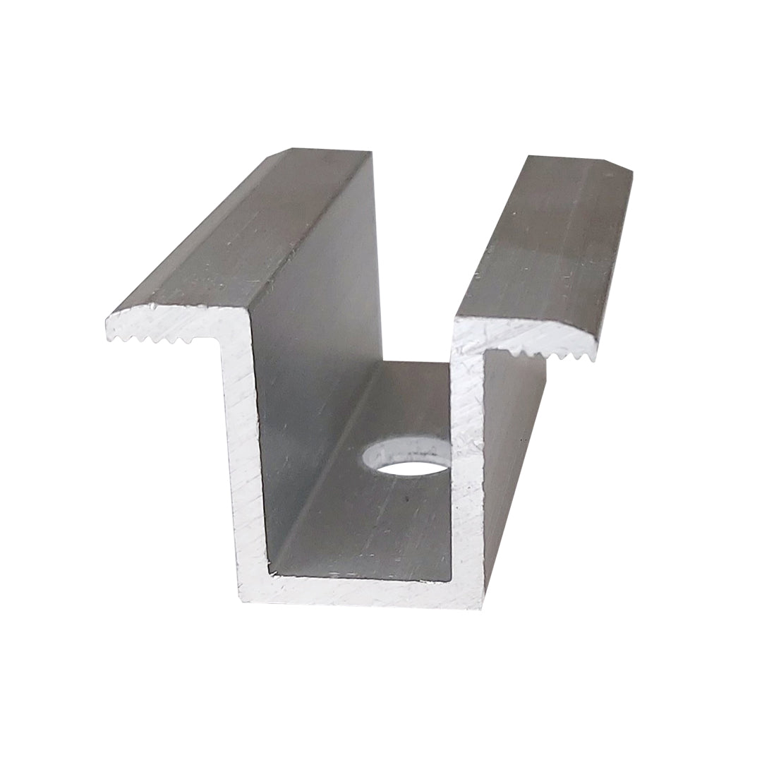 Zestaw zacisków środkowych ze śrubą i rowkiem 30 mm/35 mm czarny/srebrny