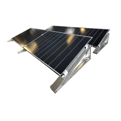 Zestaw montażowy do 6 modułów solarnych na dachach płaskich - montaż modułów solarnych / montaż