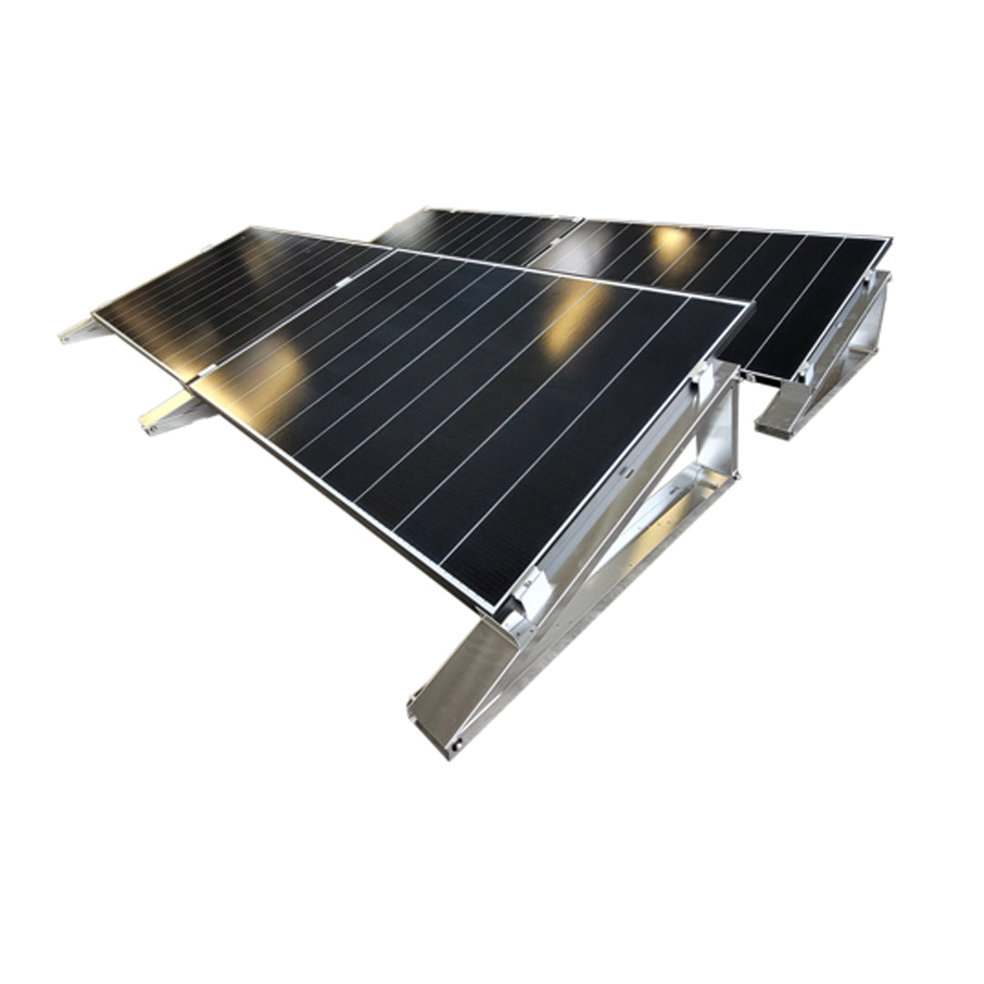 Zestaw montażowy do 5 modułów solarnych na płaskim dachu - montaż modułów solarnych / montaż